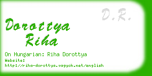 dorottya riha business card